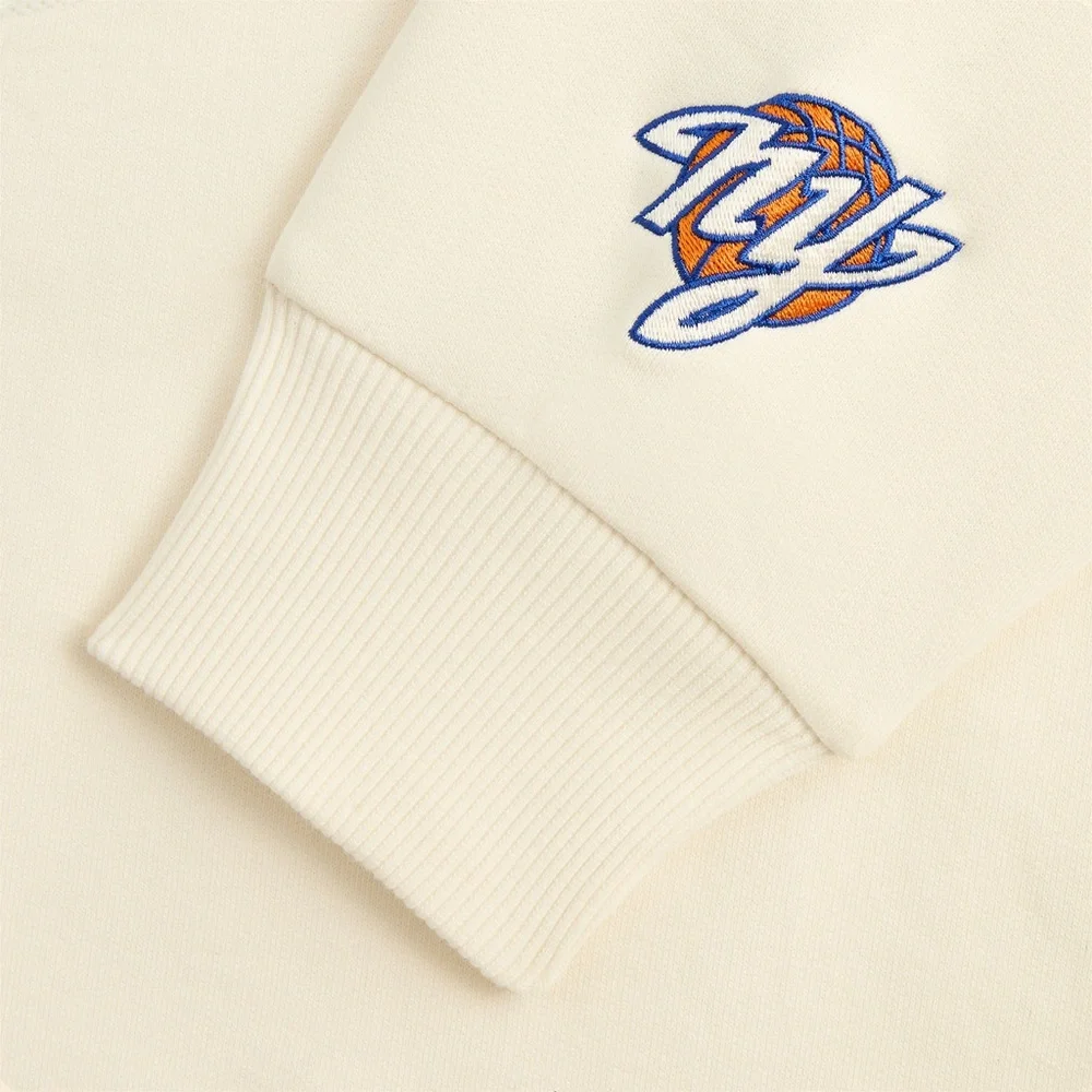 Kith for the New York Knicks City Vintage Nelson Crewneck in Sandrift Size XXL - Picture 4 of 11